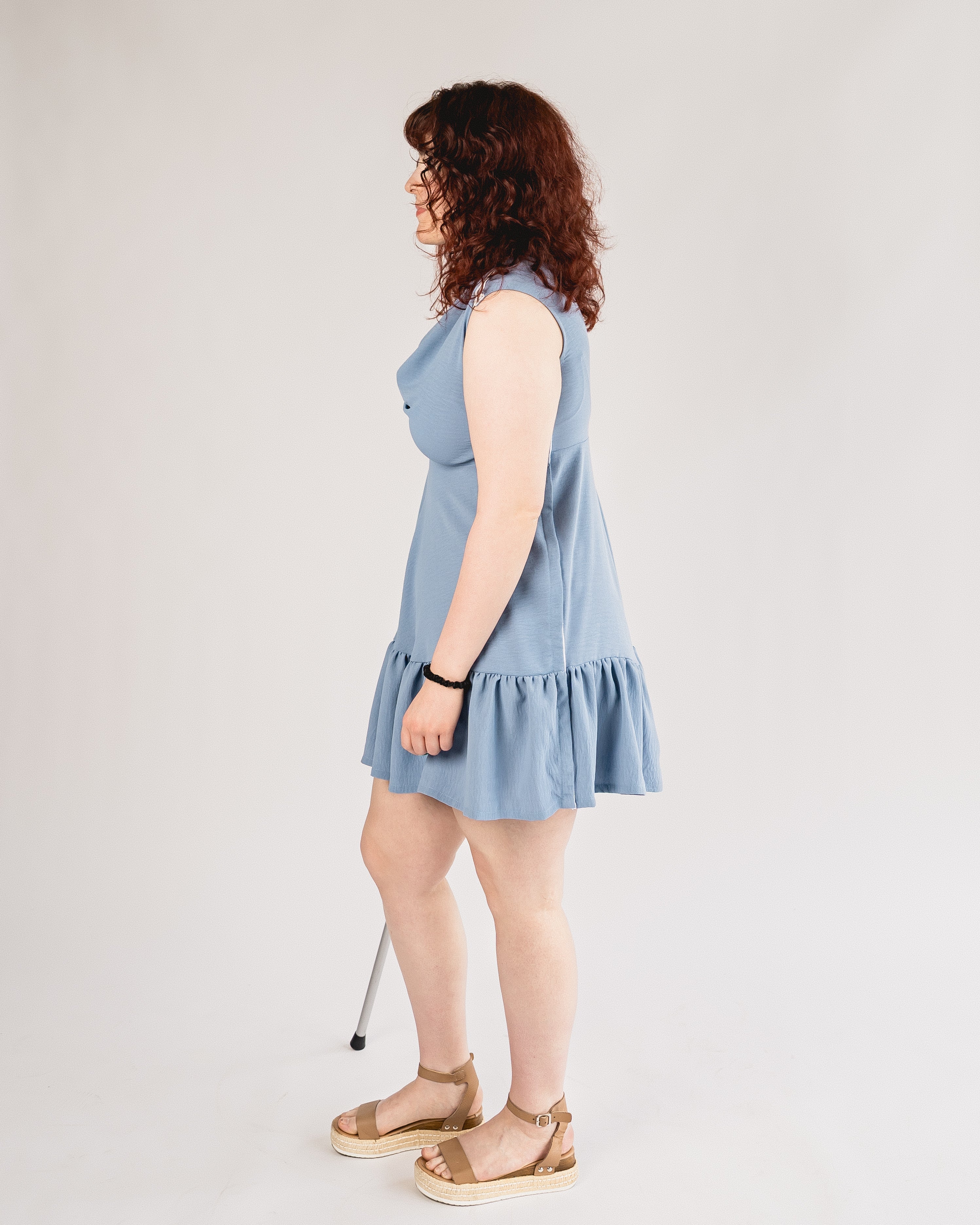 Adaptive Babydoll Dress with Snaps