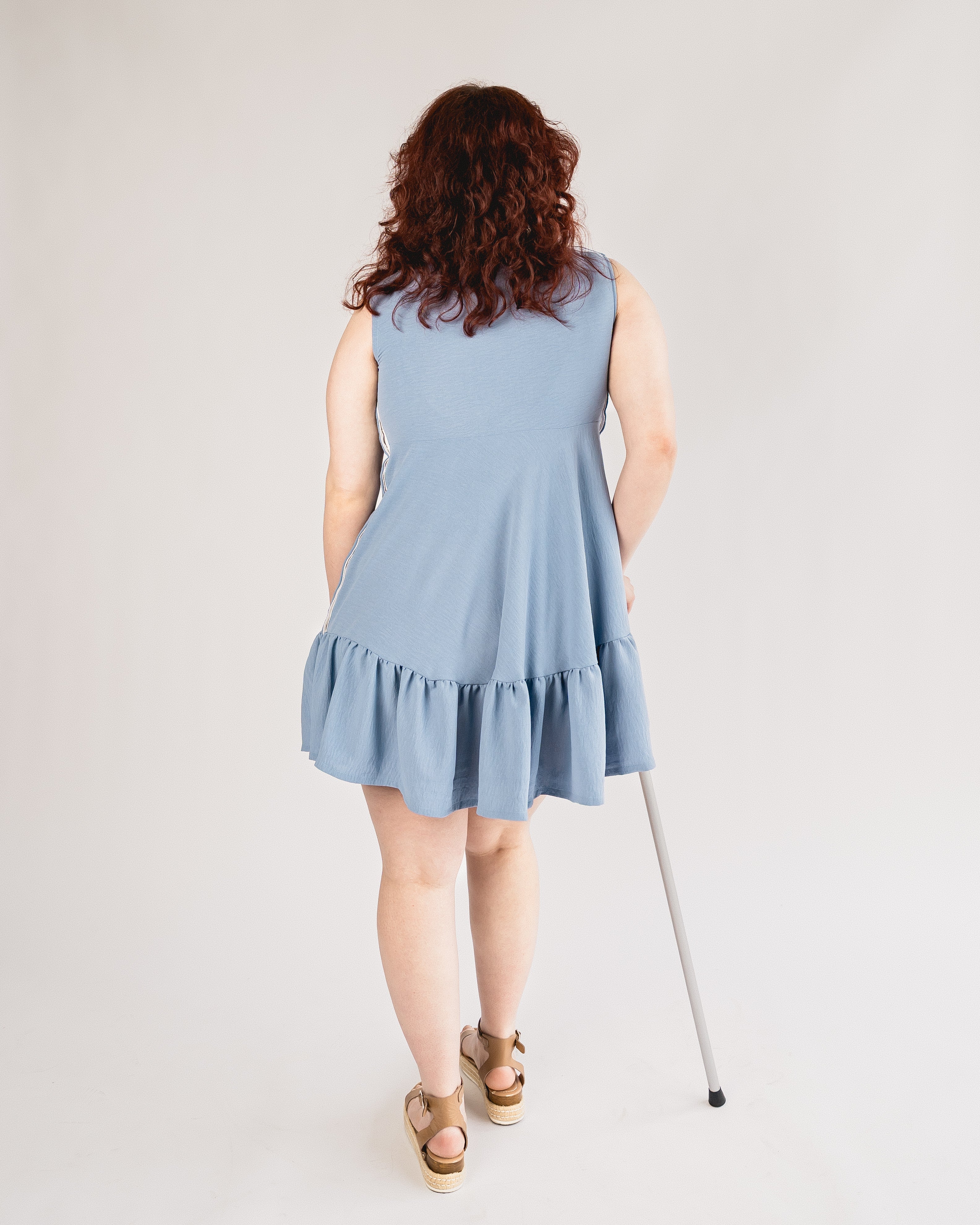 Adaptive Babydoll Dress with Snaps