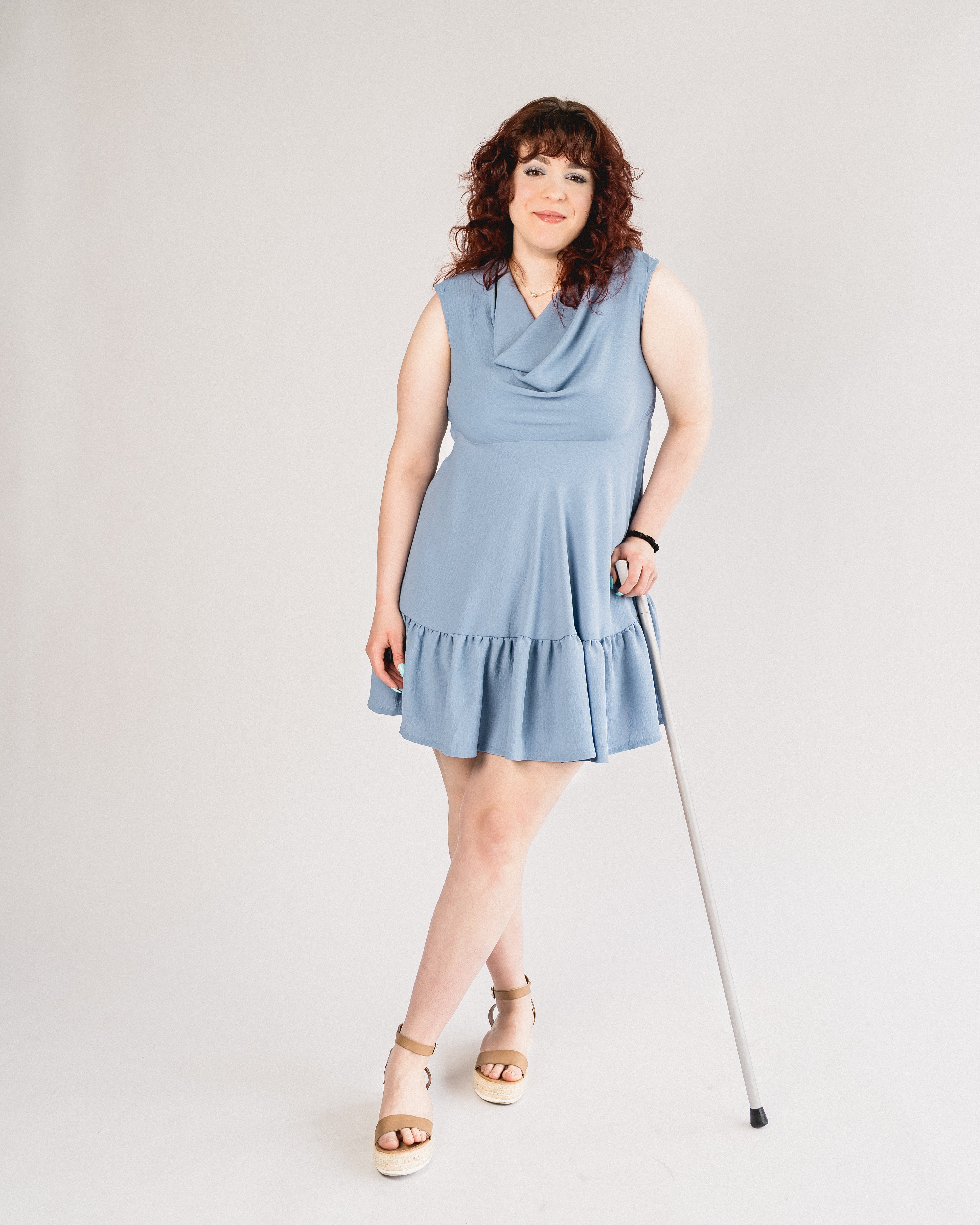 Adaptive Babydoll Dress with Snaps