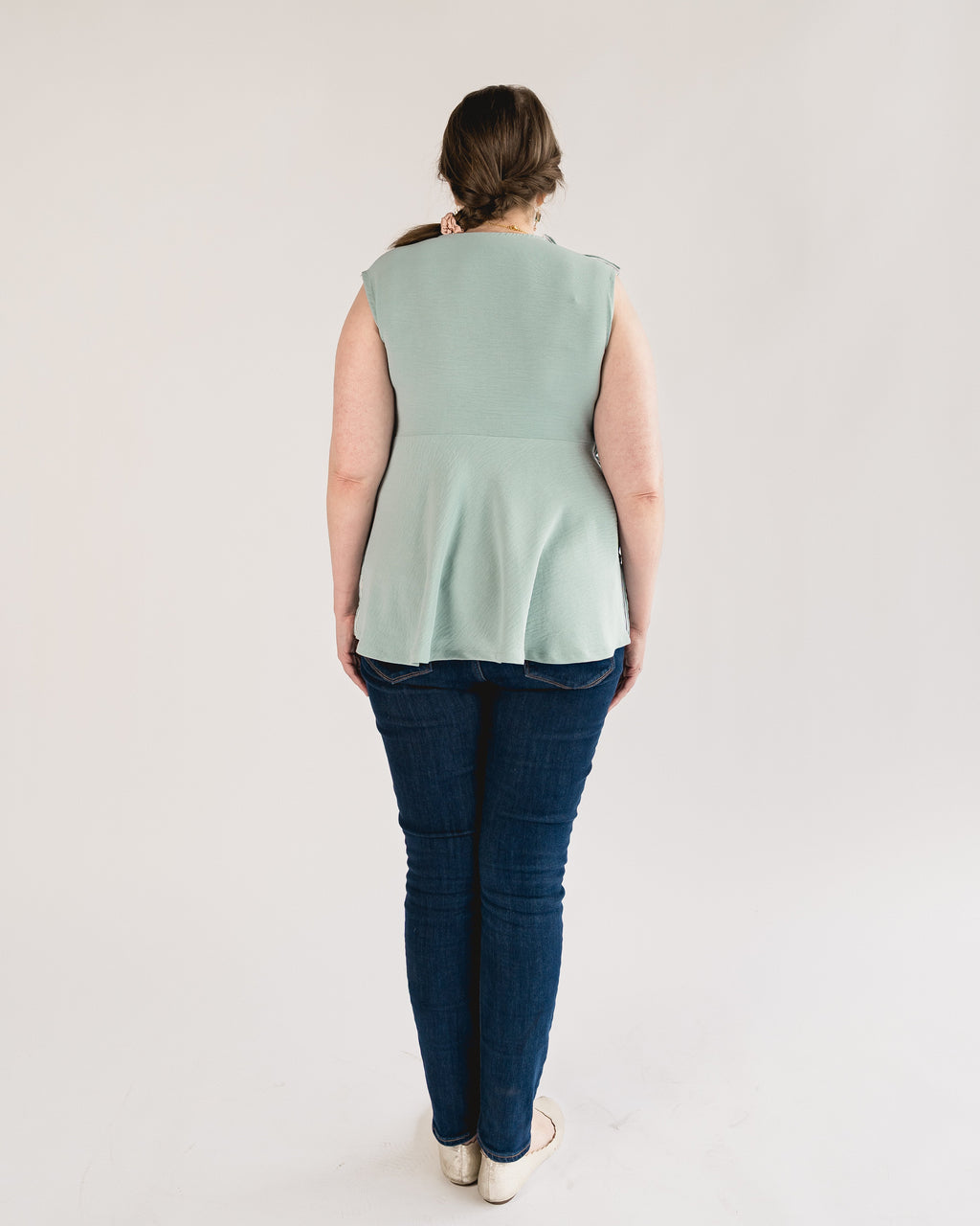 Adaptive Cowl Neck Top with Snaps