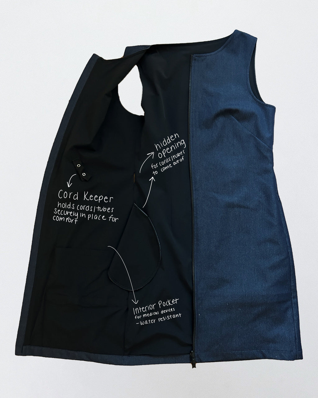 Denim Convertible Jumper