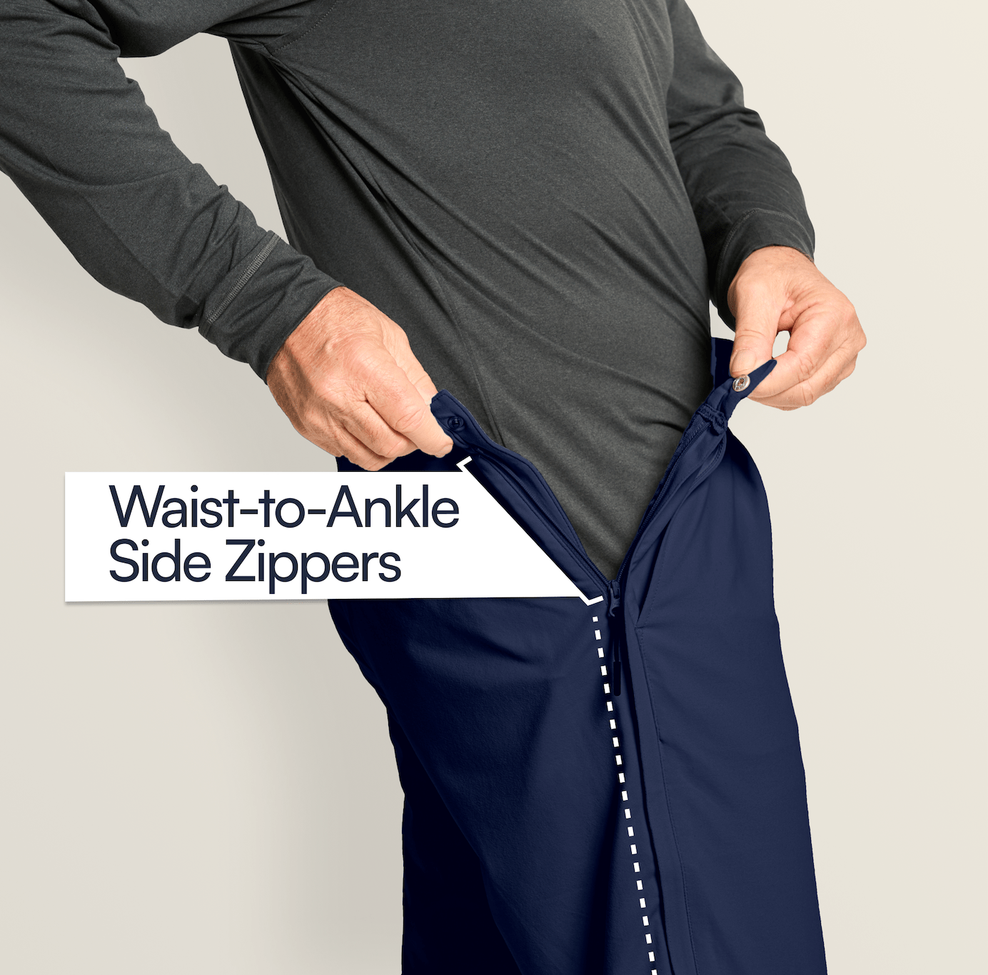 Everyday Side-Zip Pants for Men